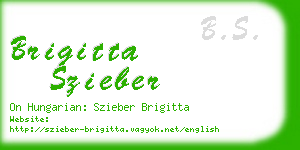 brigitta szieber business card